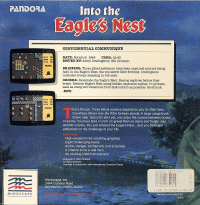 Into The Eagle's Nest Commodore 64 US box art